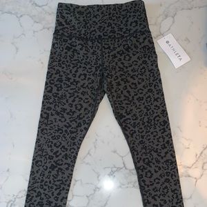 Cheetah print black and gray.